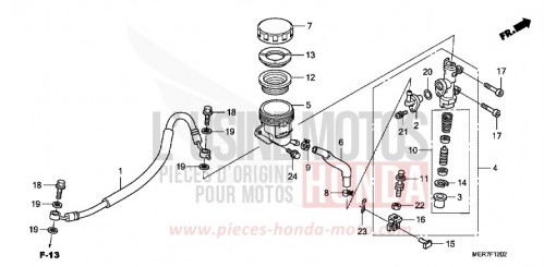 REAR BRAKE MASTER (CBF600S8/N8) CBF600N8 de 2008